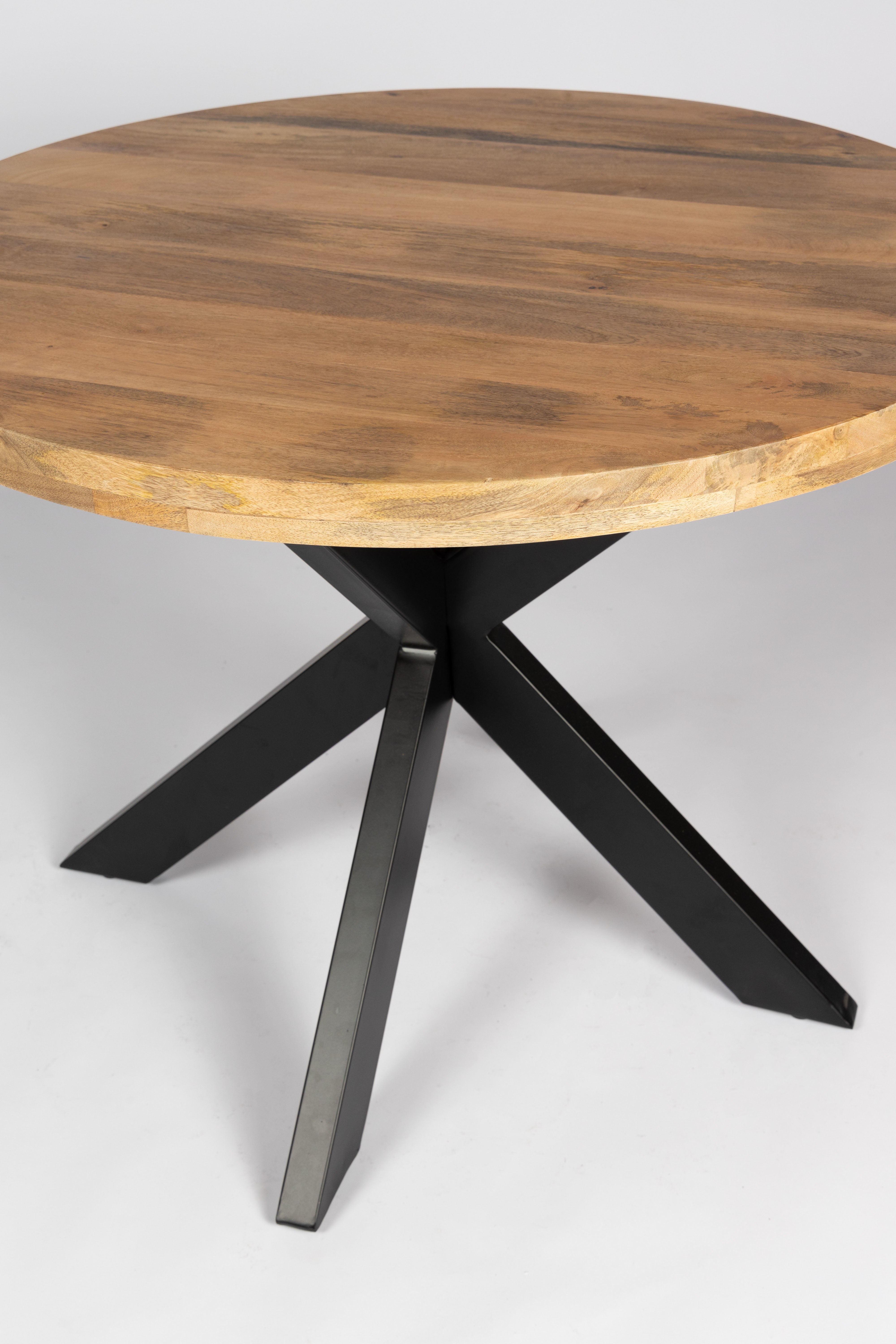 Ronde Eettafel - 100 cm - Naturel -  Mango Hout