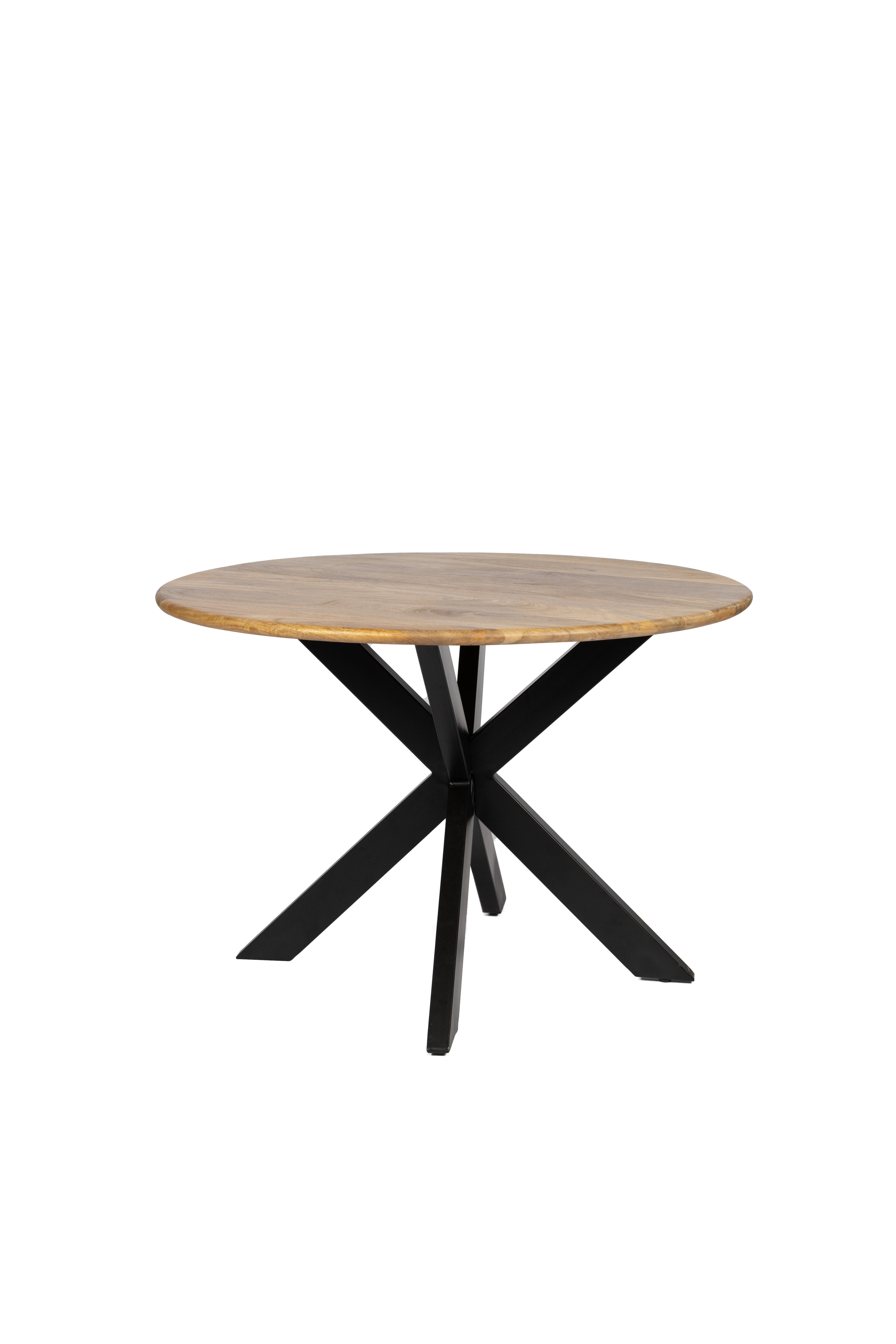 Ronde Eettafel - 100cm - Ronde rand - Naturel - Mango hout