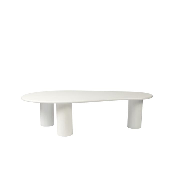 Table Basse Bio - 160 cm - Blanc - Bois de Manguier