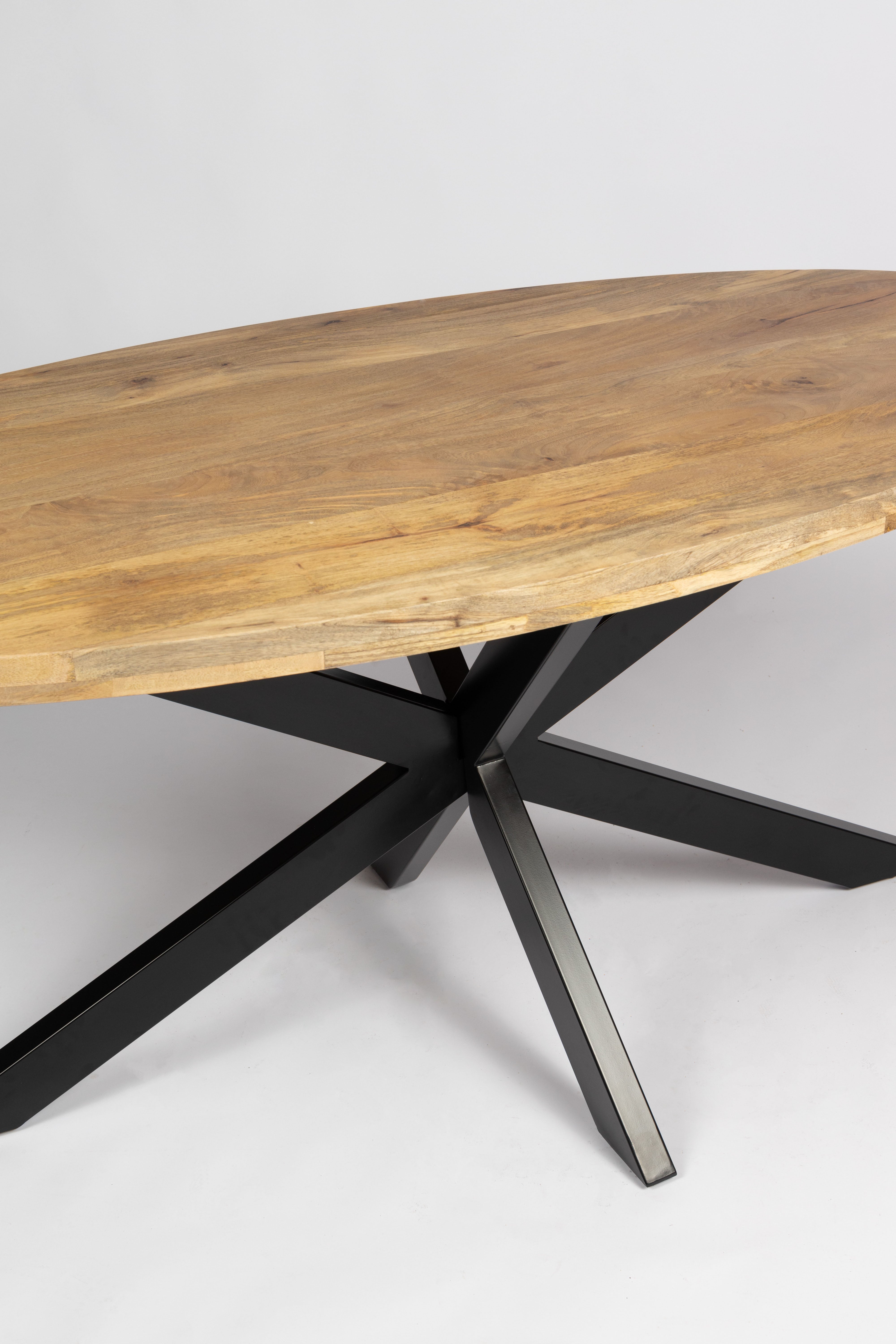 Ovale Eettafel - 170cm - Naturel - Mangohout