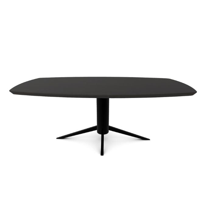 Deens Ovale Eettafel - Zwart - 200 cm - Eikenhout