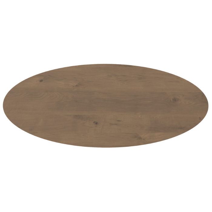 Ovale Eettafel - 260cm - Bruin - EIkenhout