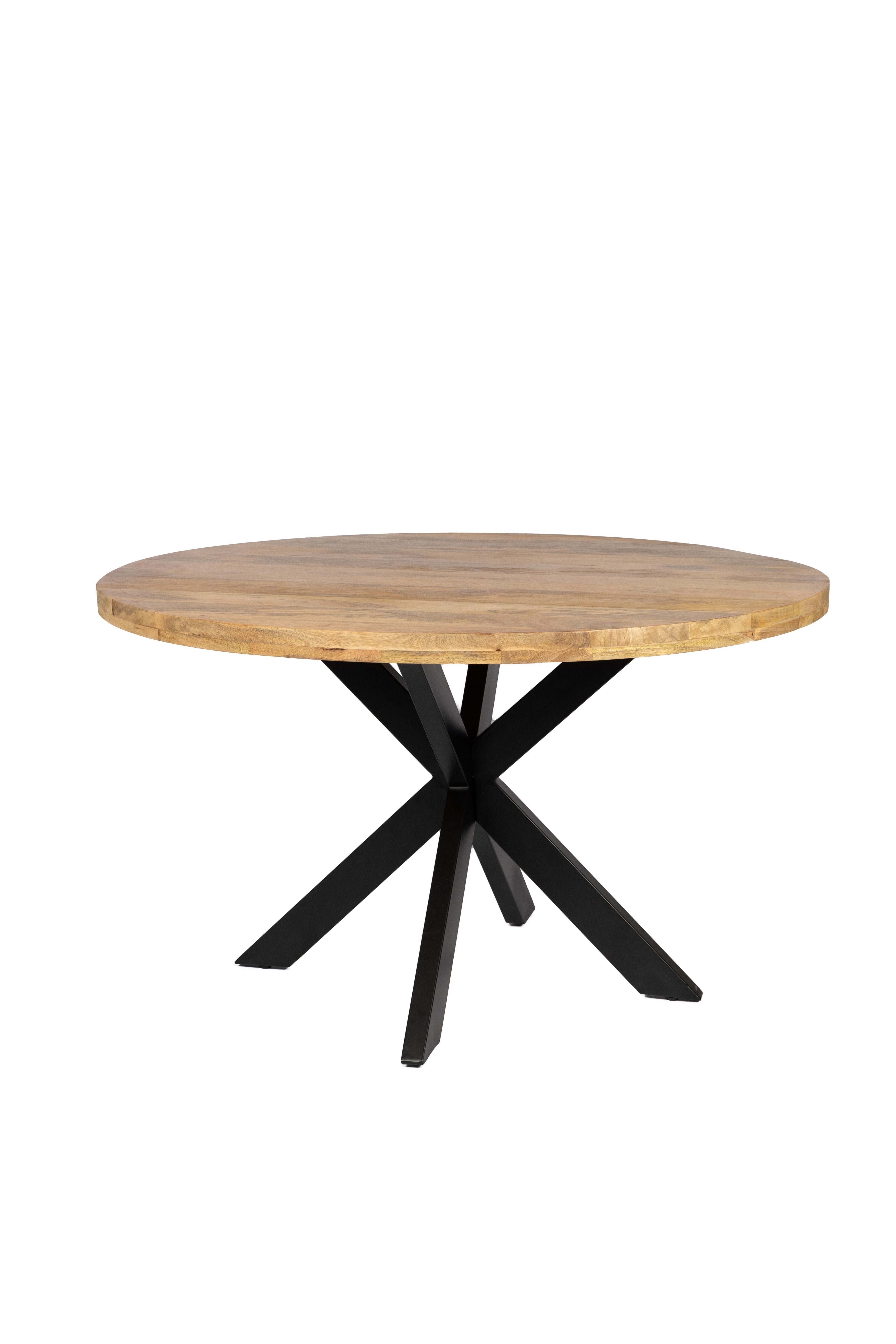 Table à manger ronde - 140 cm - Naturel - Bois de manguier