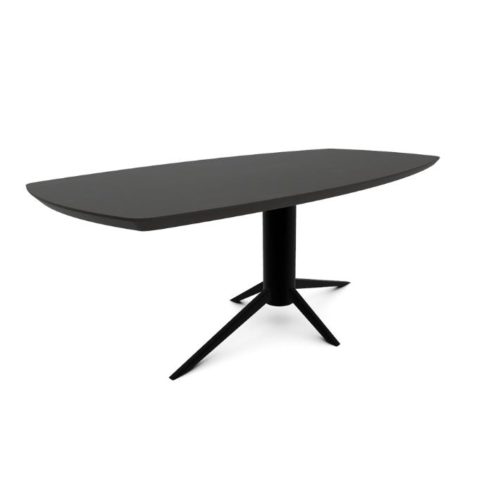 Deens Ovale Eettafel - Zwart - 200 cm - Eikenhout