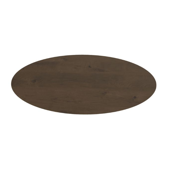 Ovale Eettafel - 260cm - Gerookt - EIkenhout