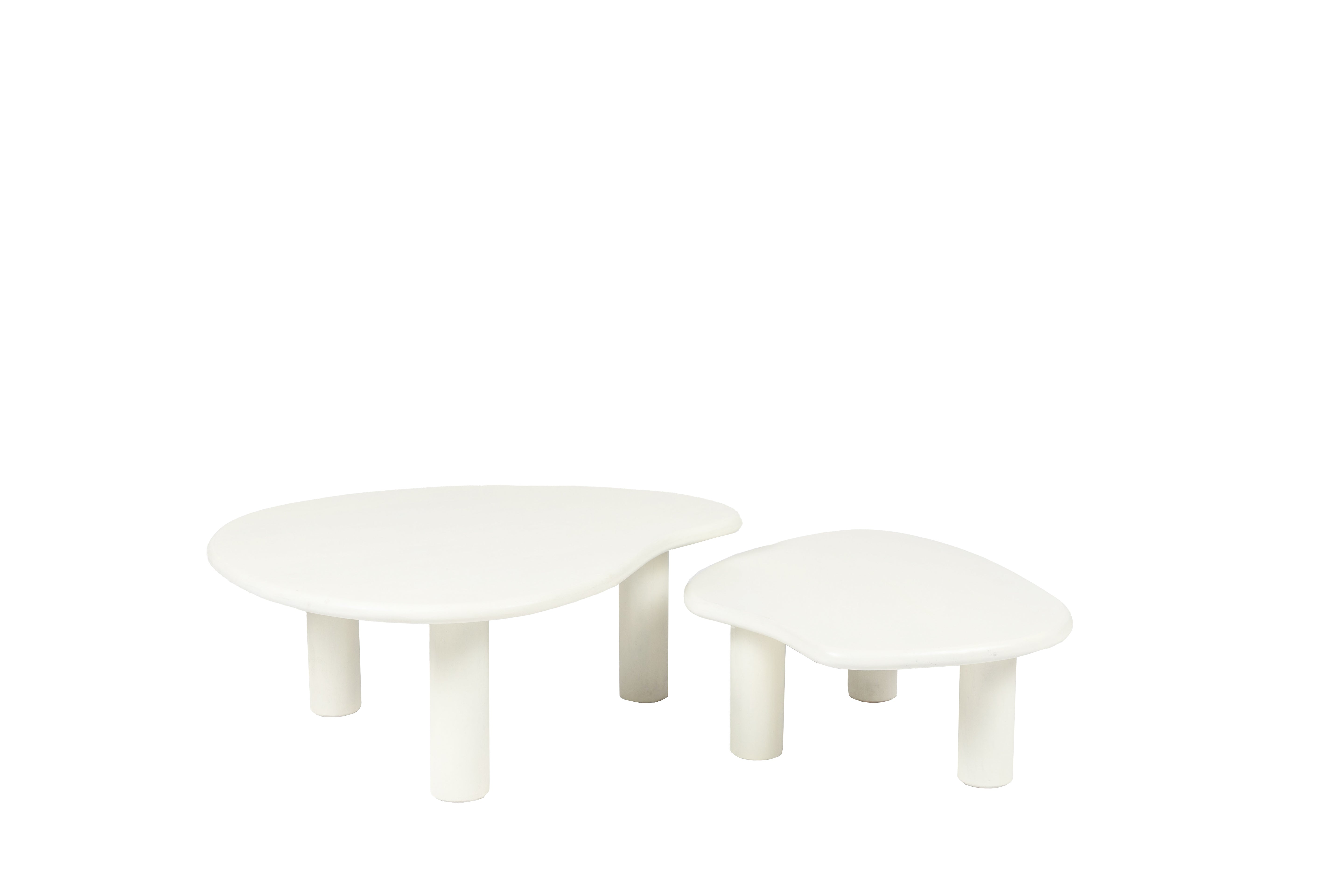 TABLE BASSE BIO BLANCHE 80CM