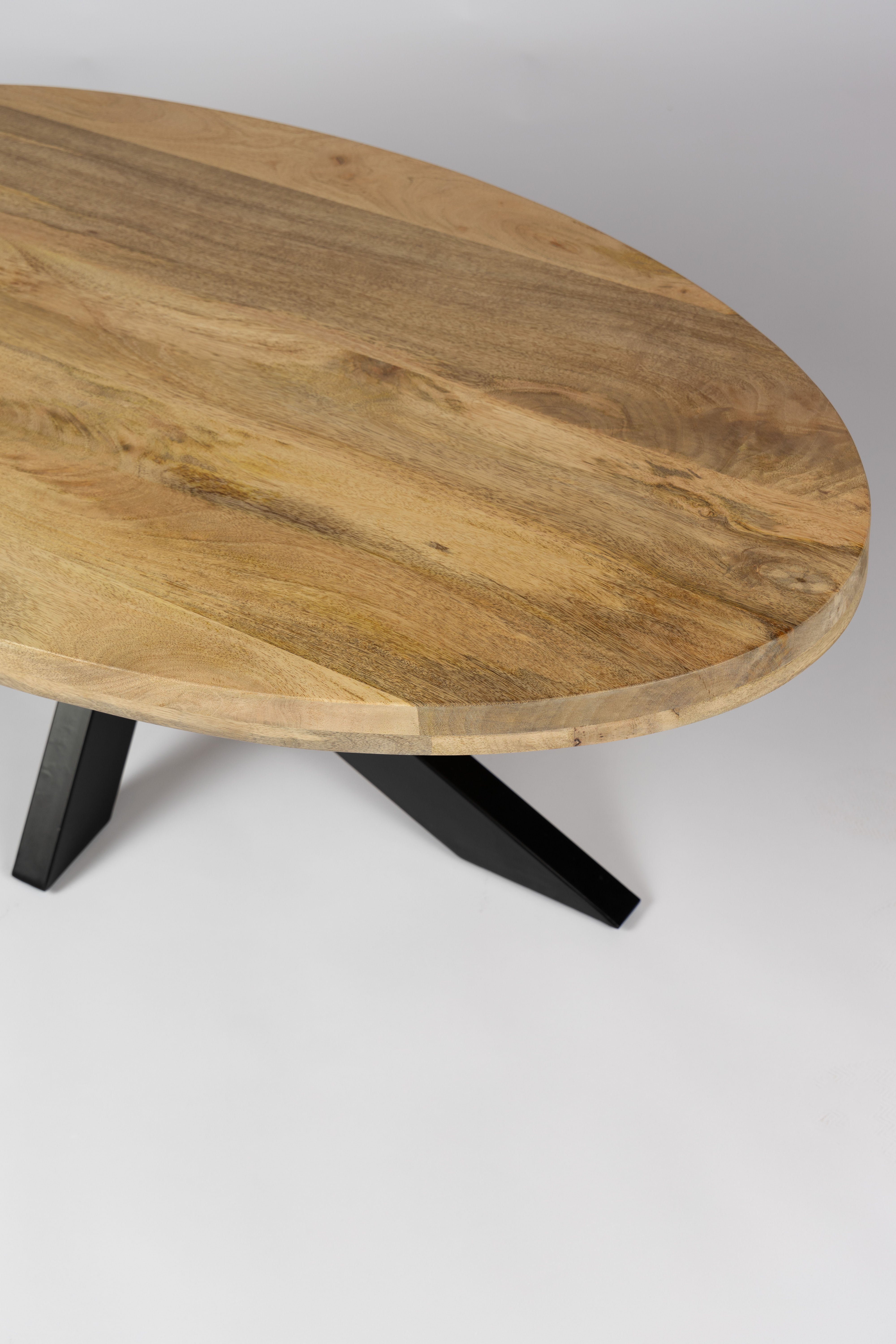 Table Basse Ovale / 130 cm - Naturel - Bois de Manguier