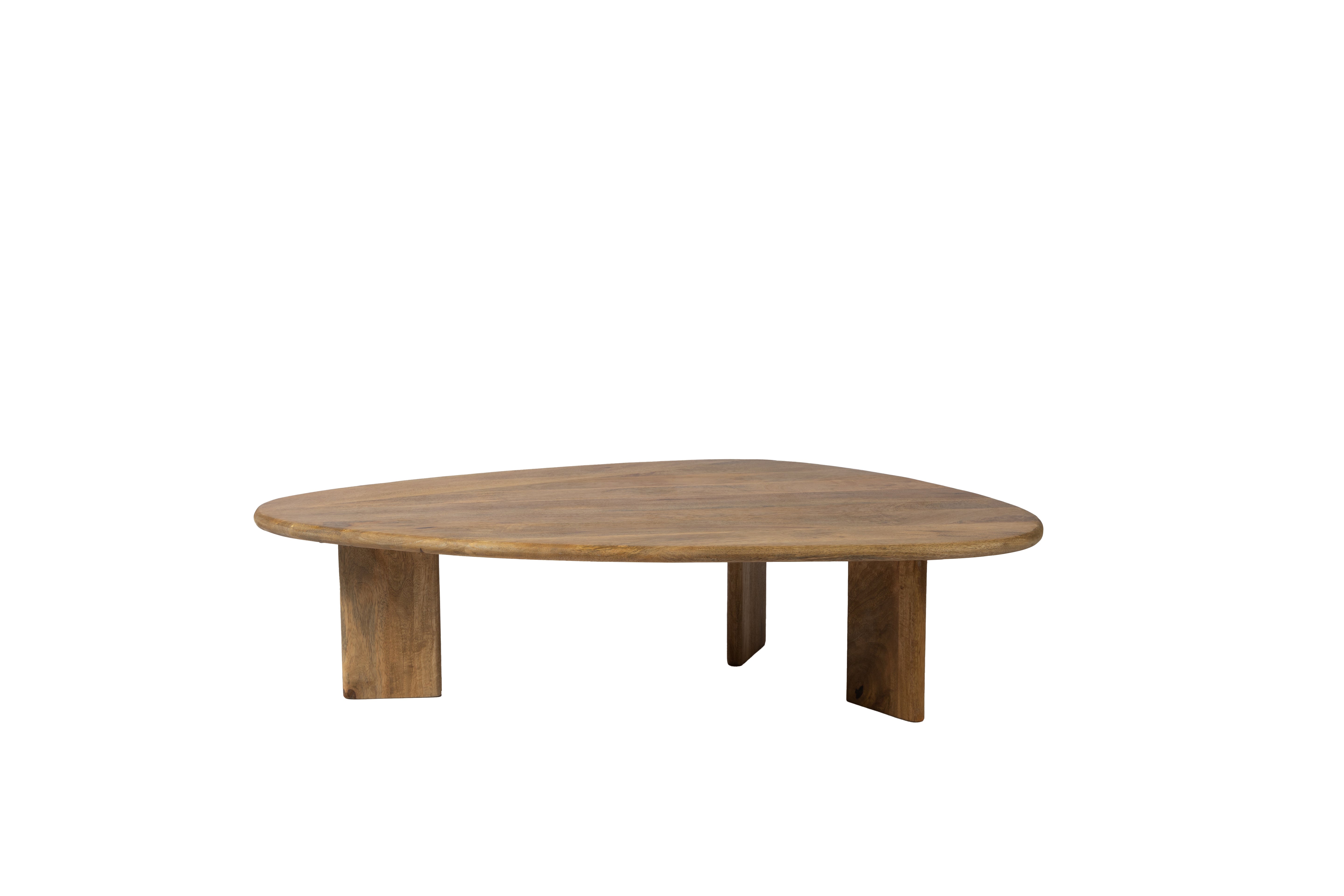 Table Basse Bio - 120 cm - Trépied - Bois de Manguier Naturel