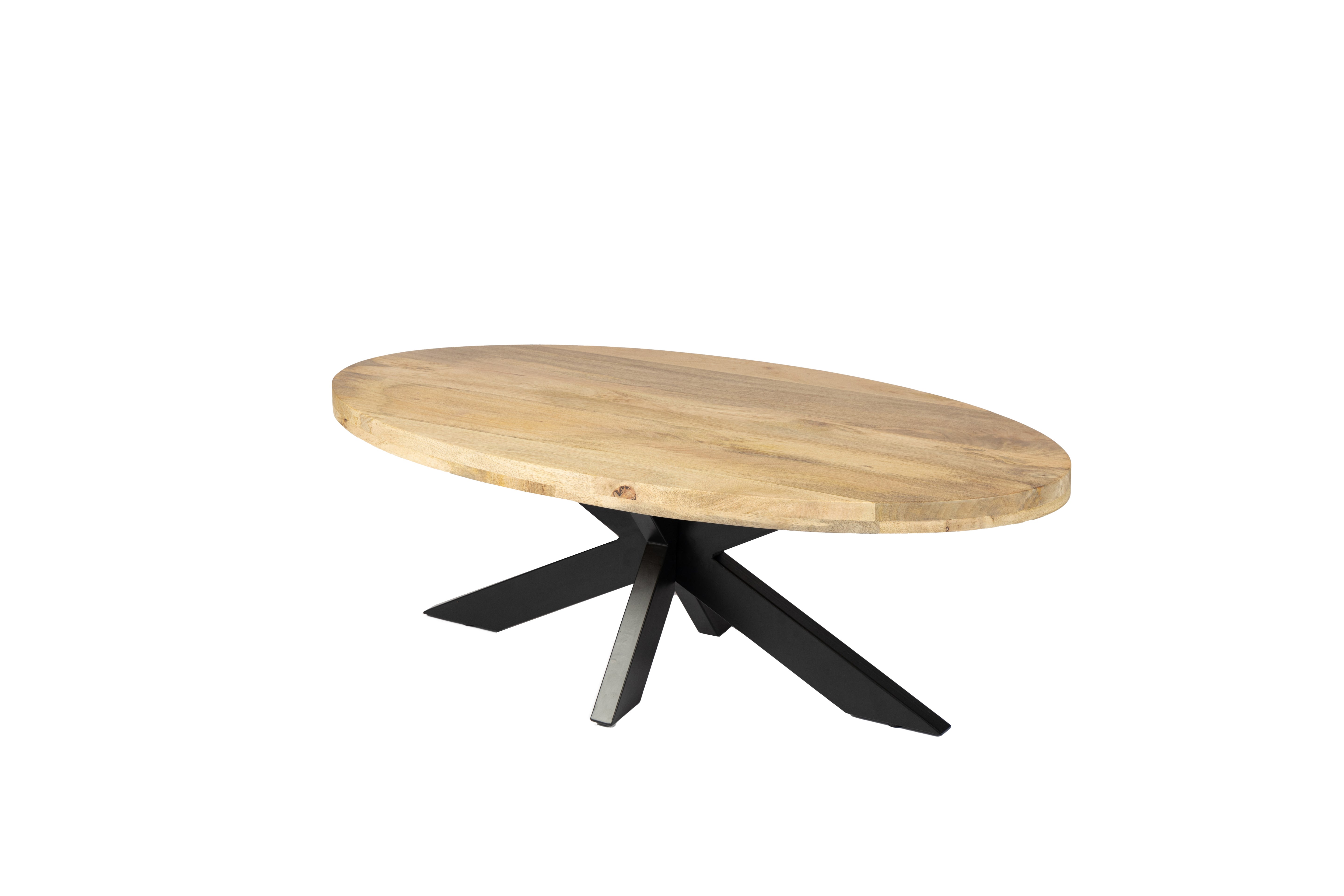 Table Basse Ovale / 130 cm - Naturel - Bois de Manguier