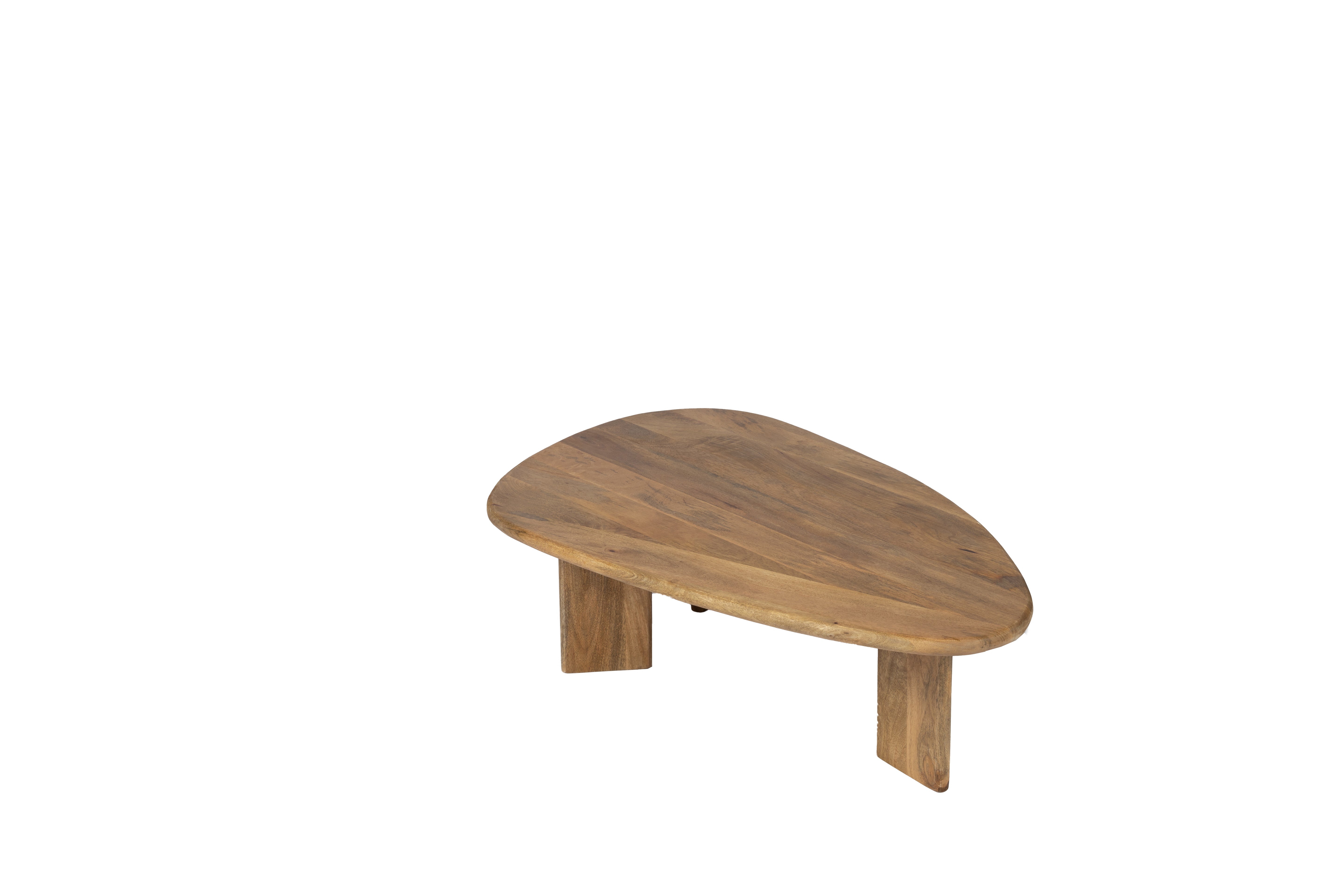 Table Basse Bio - 120 cm - Trépied - Bois de Manguier Naturel