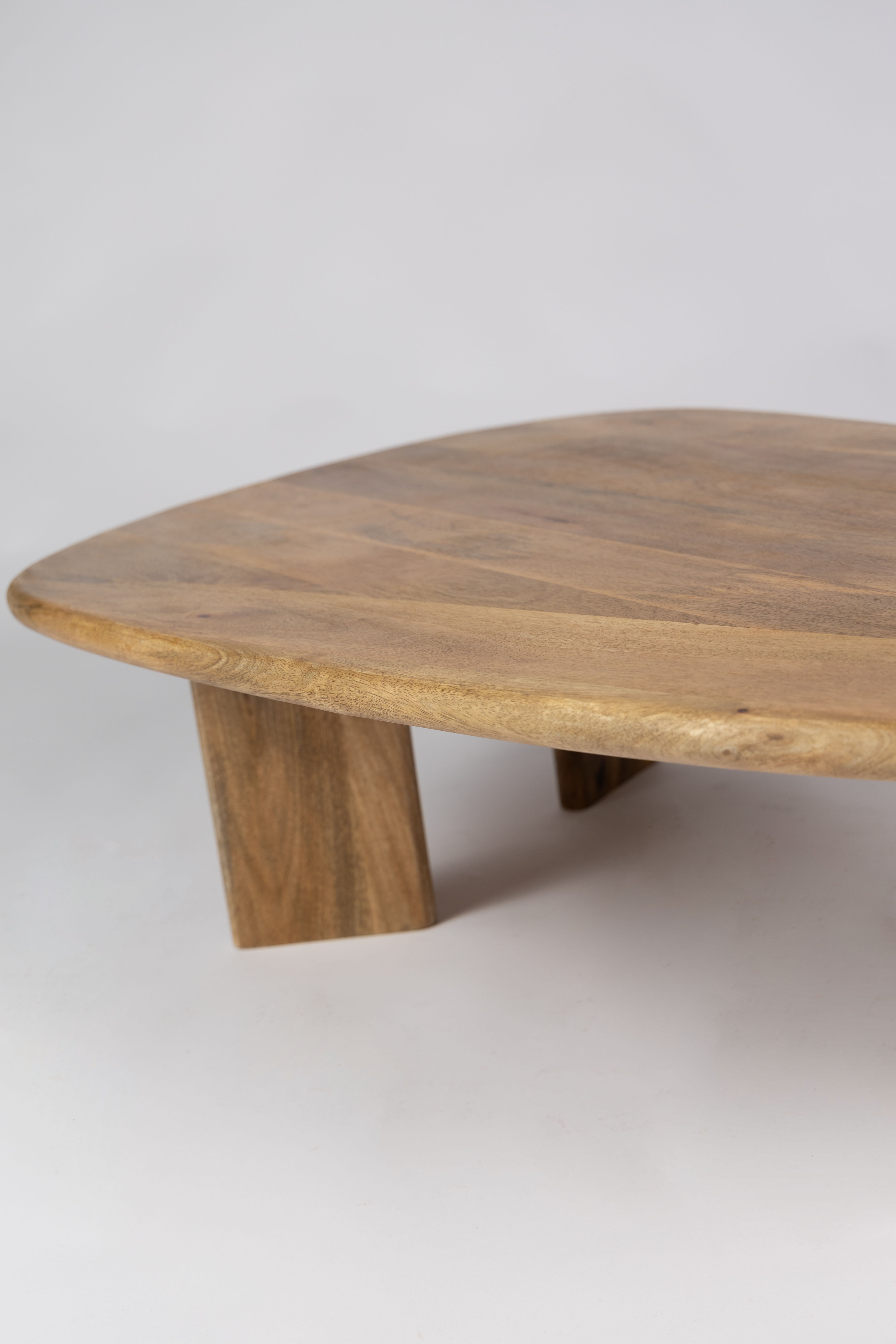 Table Basse Bio - 120 cm - Trépied - Bois de Manguier Naturel