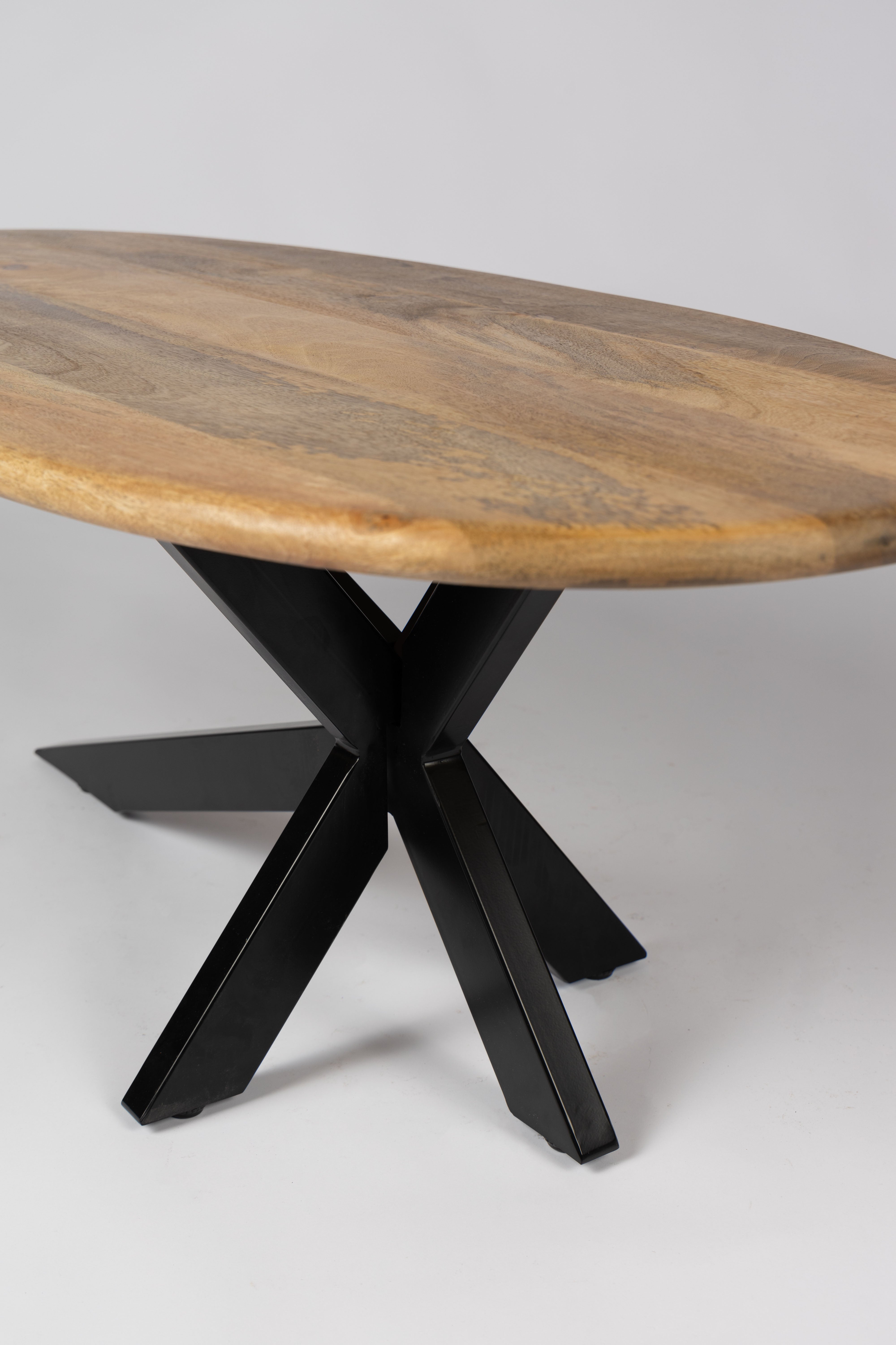 Ovale Salontafel - 120 cm - Naturel - Mangohout