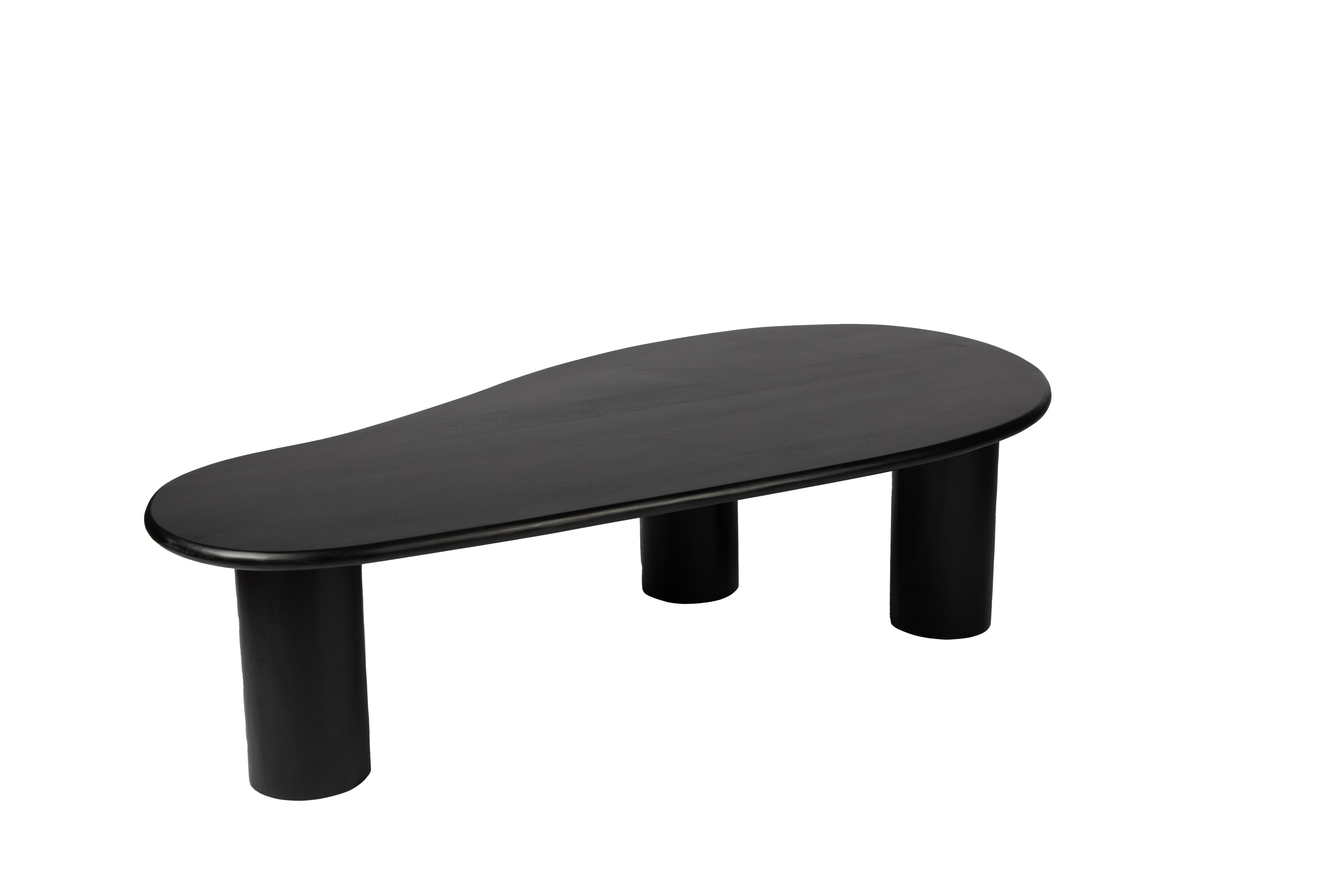 Table Basse Bio - 120 cm - Noir - Bois de Manguier