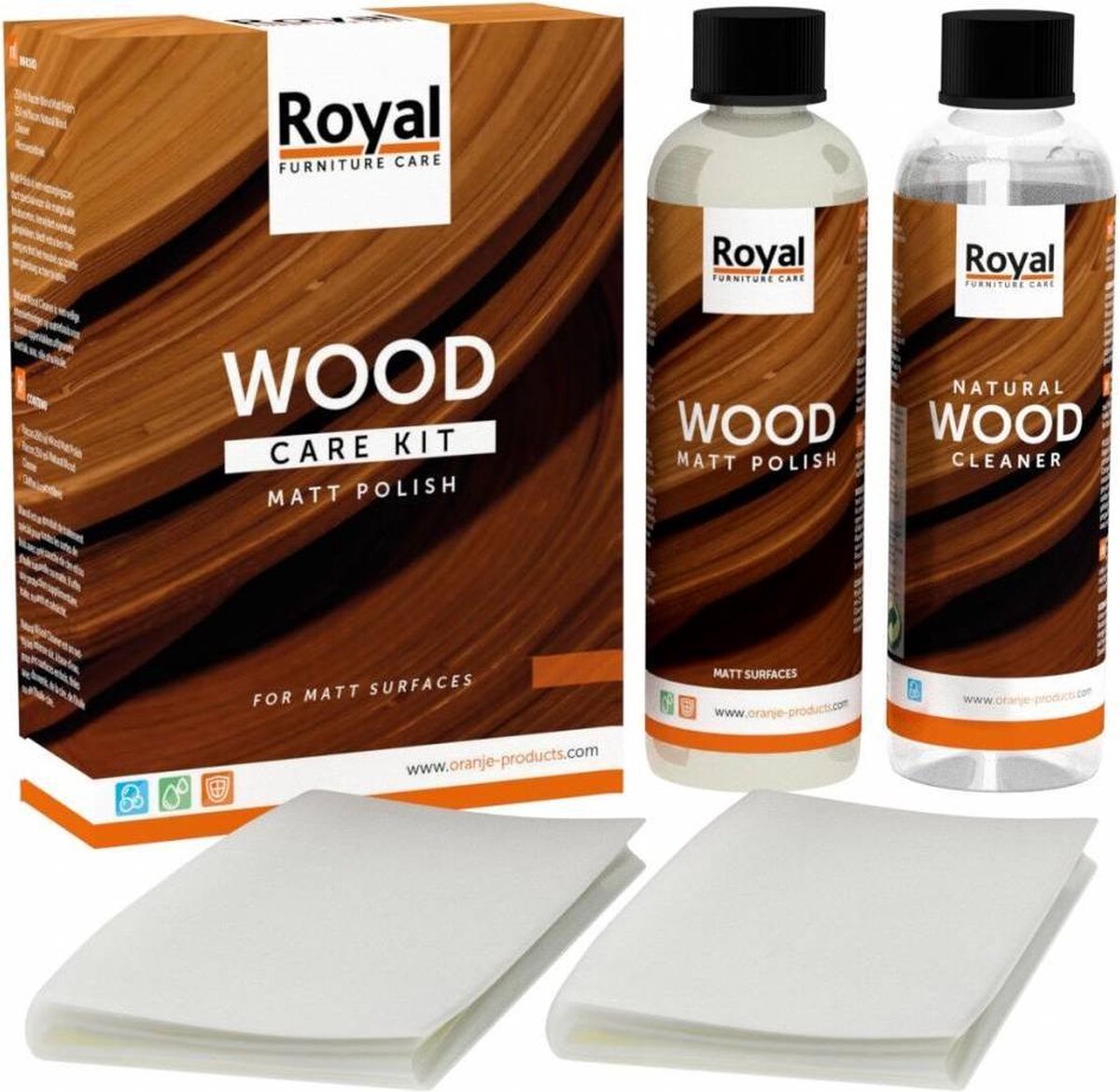 Matt Polish Wood Care Kit - 2 x 250ml