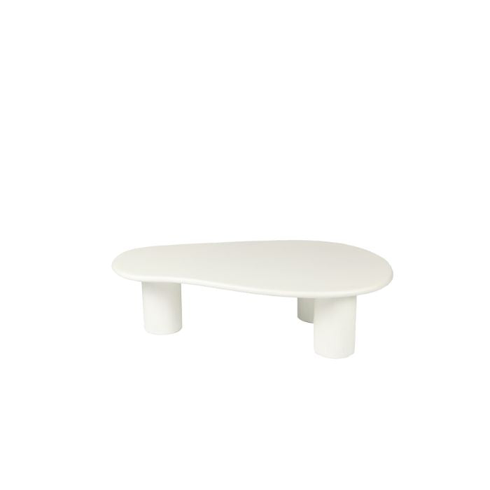 Table Basse Bio - 120 cm - Blanc - Bois de Manguier