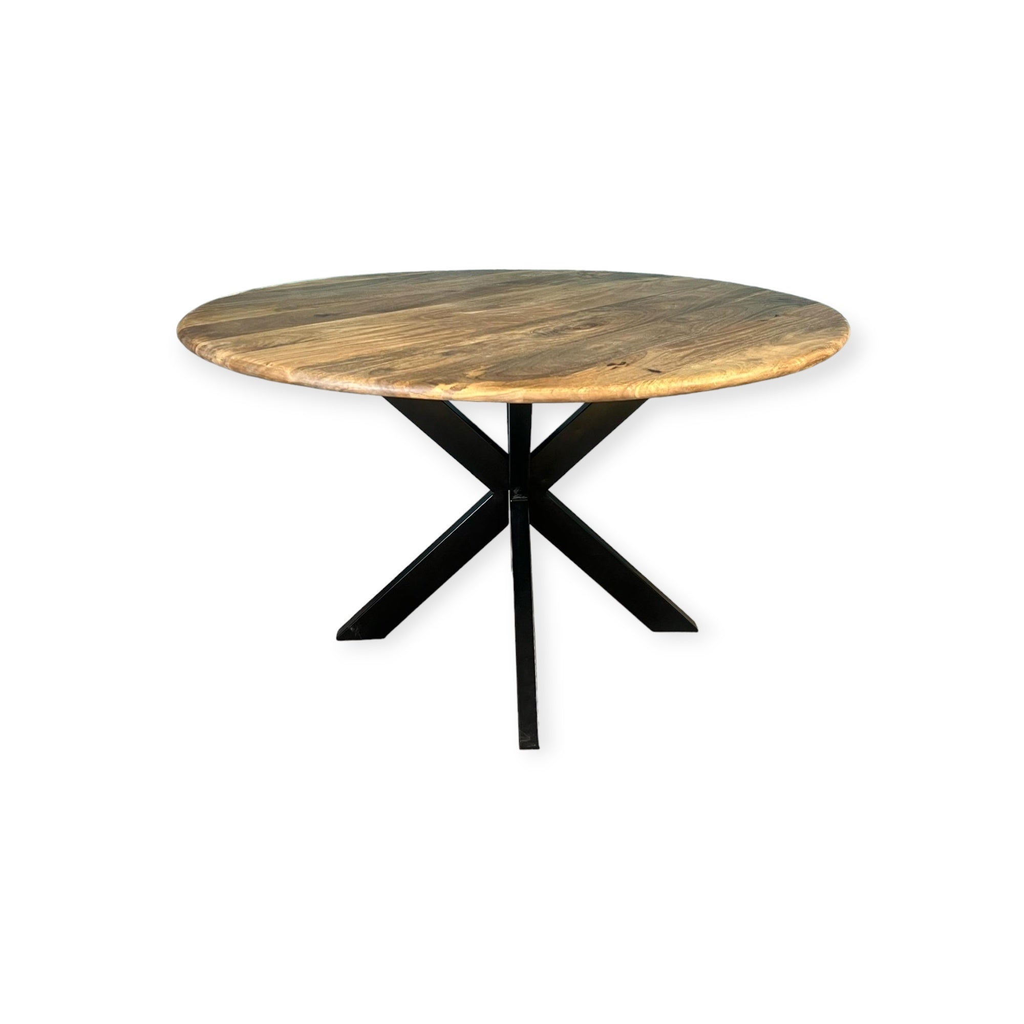 Table basse ronde - 80 cm - Naturel - bord rond - Bois de manguier